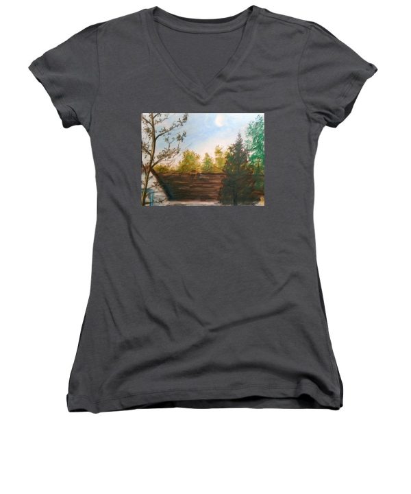 Backyard ~ Women s V-Neck Sale