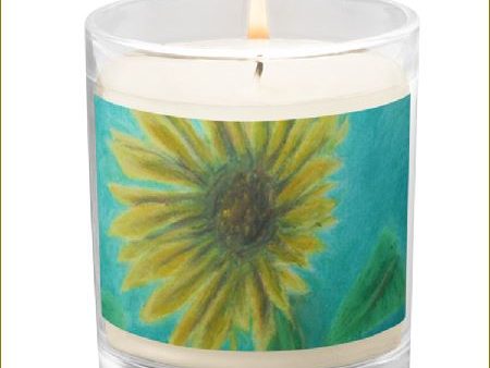 Sunflower Trance ~ Glass Jar Soy Wax Candle Sale