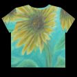 Sunflower Trance ~ All-Over Print Crop Tee Online Sale