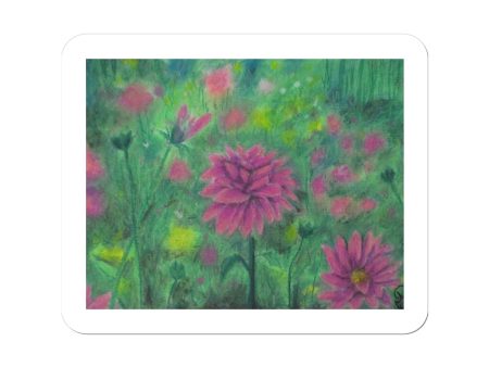 Dreaming of Dahlias ~ Sticker on Sale