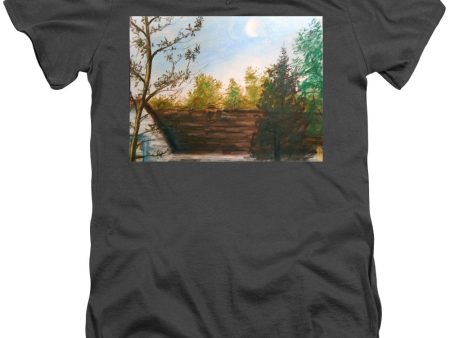 Backyard ~ Men s V-Neck T-Shirt For Sale