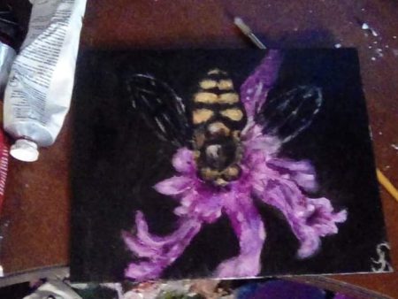 Bee   ~ Original Acrylic Painting Online Sale