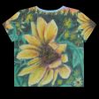 Sunflower Dreams ~ All-Over Print Crop Tee For Discount