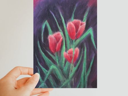 Gathering of Tulips ~ Postcard Online now