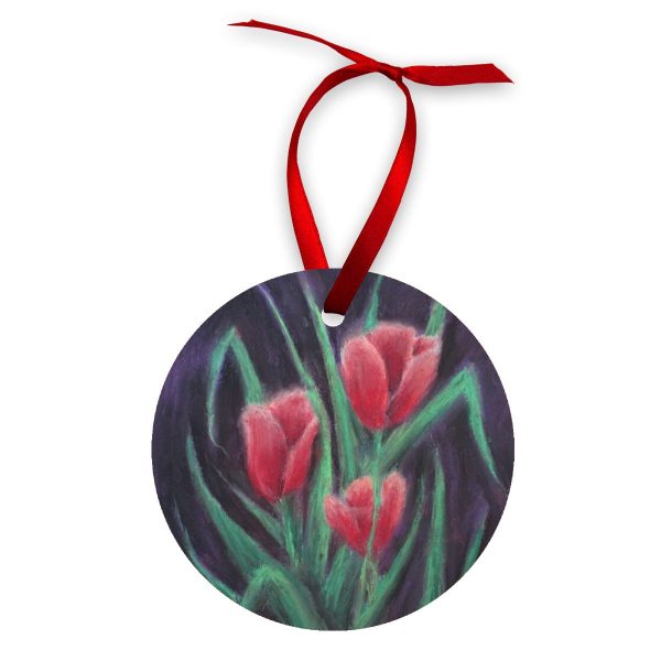 Gathering of Tulips ~ Wood Ornament Discount