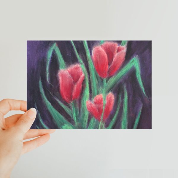 Gathering of Tulips ~ Postcard Online now