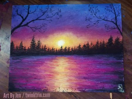 Catastrophic Beauty  ~ Original Pastel Painting Discount