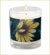 Yellow Petalled ~ Glass Jar Soy Wax Candle Discount