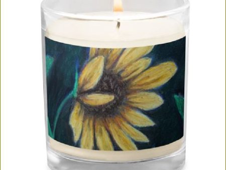 Yellow Petalled ~ Glass Jar Soy Wax Candle Discount