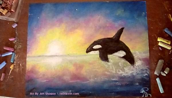 Sea   ~ Original Pastel Painting For Cheap