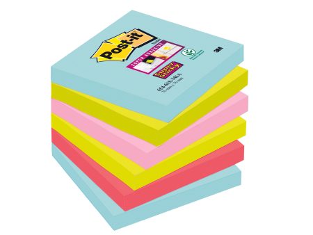 Viestilappu Post-It 6kpl 76x76 Super Sticky Miami For Discount