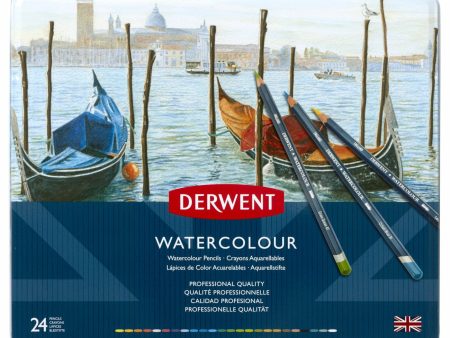 Värikynä 24 väriä Derwent Watercolour For Sale